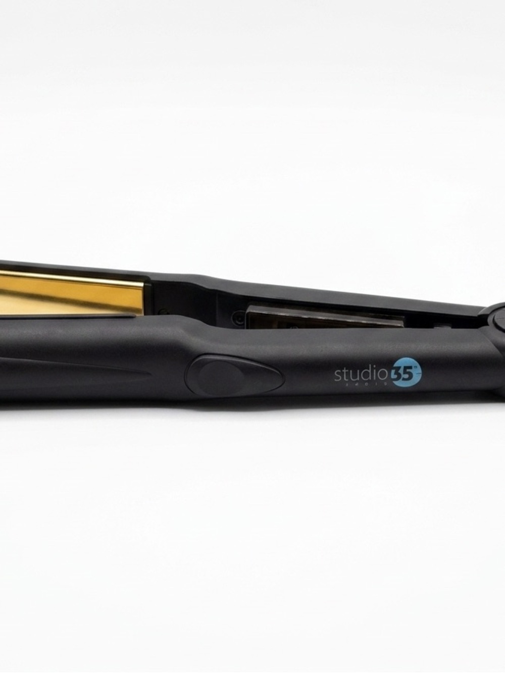 Studio 35 Black Hair Straightener with Gold Plates
